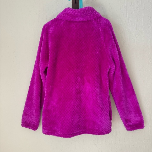 COLUMBIA Fire Side Sherpa Full Zip Fleece Jacket Magenta Pink Warm Style 1896811 - Picture 5 of 13